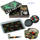 1T. Set con pipa, grinder Ø 55 mm. «Hojas»