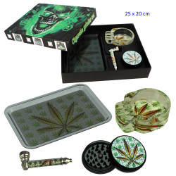 1T. Set con pipa, grinder Ø 55 mm. «Hoja»