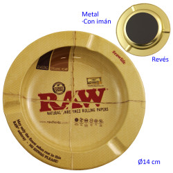 4T. «RAW» Cenicero metálico Ø 14 cm. con imán