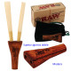 4T. «RAW» Sujeta cigarros de madera doble