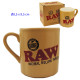 4T. «RAW» Taza para café marrón Ø 8,3 x 9,5 cm.