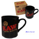 4T. «RAW» Taza para café negra Ø 8,3 x 9,5 cm.