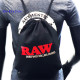 4T. «RAW» Mochila negra 33 x 42 x 2 cm.