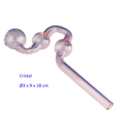 1T. Pipa de cristal 18 cm.
