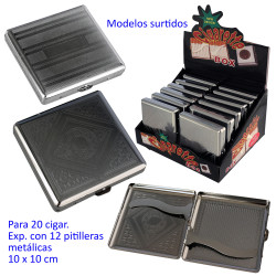 1T. Expositor con 12 pitilleras metálicas para 20 cigarrillos