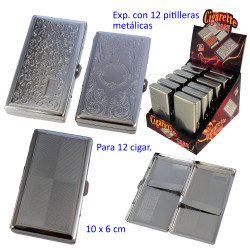 1T. Expositor con 12 pitilleras metálicas para 12 cigarrillos