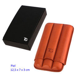 3T. «Habana» leather 3/L cigar case for 3 «Robust» cigars