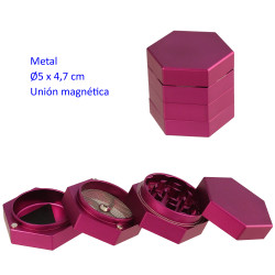 1T. Ø 5 cm. Grinder púrpura 4 partes