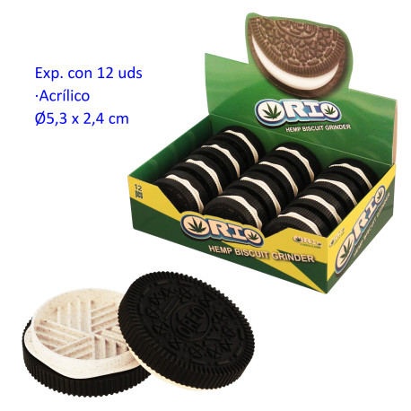 1T. Ø 5,3 cm. Expositor con 12 grinders acrílicos ORIO