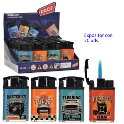 3T. Expositor con 20 encendedores turbo «Prof Retro Cars»