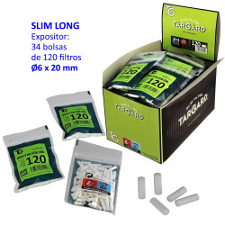 5T. 120 filtros «EXTRA LONG (20mm.) 6 mm.» Tar Gard Exp.con 34 bolsas