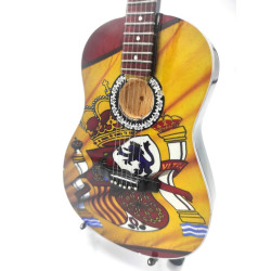 3T. Guitarra decorativa en miniatura réplica Flag