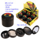 1T. Ø 5 cm. Expositor con 6 trituradores (grinders) «Kañamero» 4 partes