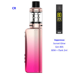 4T.  Sunset glow Gen 80S 80W + iTank 2ml - Vaporesso