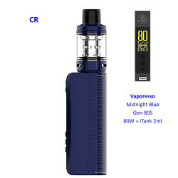 4T.  Midnight blue Gen 80S 80W + iTank 2ml - Vaporesso