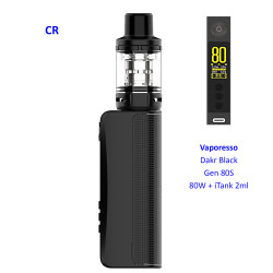 4T. Dark black Gen 80S 80W + iTank 2ml - Vaporesso