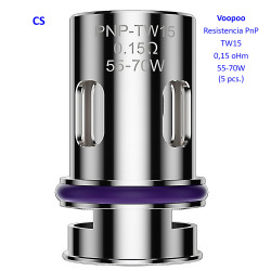 4T .Resistencia PnP-TW15 (5pcs) - Voopoo - Ohmios : 0.15 ohm