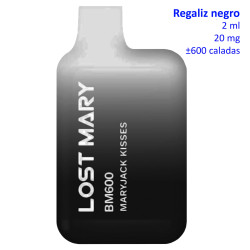 4T. «Elfbar Lost Mary 600» Mary Jack Kisses 20 mg. Vaper desechable