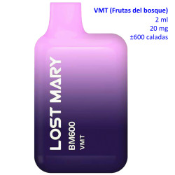 4T. «Elfbar Lost Mary 600» VMT 20 mg. Vaper desechable