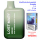 4T. «Elfbar Lost Mary 600» Kiwi Passion fruit Guava 20 mg. VENDING Vaper desechable