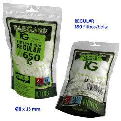 5T. Bolsa 650 filtros «Regular 8 mm.» Tar Gard