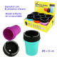 1T. Expositor con 6 ceniceros para coche silicona colores surtidos