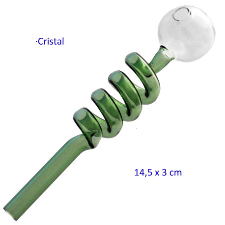 1T. Pipa de cristal 14,5 x 3 cm.