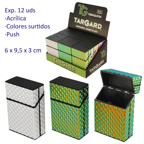1T. Expositor con 12 tabaqueras acrílicas «TG»