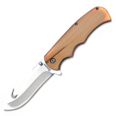 3T. 8,7 cm. hoja navaja Albainox Skinner madera natural