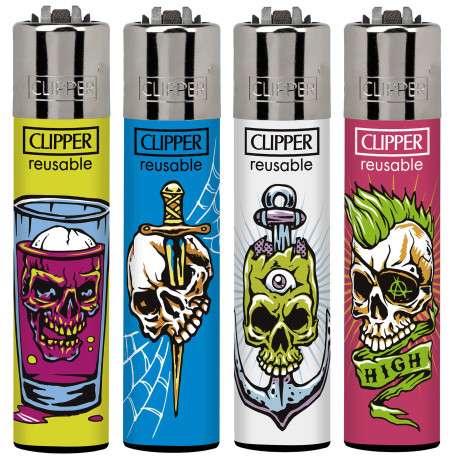 4T. Clipper «BONE PORTRAITS» Exp. 48 encendedores