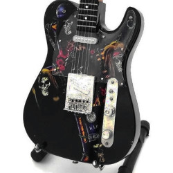3T. Guitarra decorativa en miniatura réplica 80´s