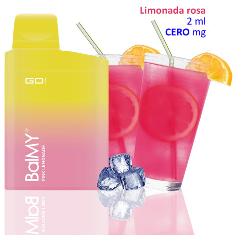 5T. Pink Lemonade 0 mg. «BALMY GO »  Vaper desechable