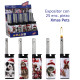 3T. Expositor con 25 encendedores piezo «Prof Inanga Xmas Pets»