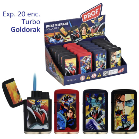 3T. Expositor con 20 encendedores turbo «Prof» Goldorak