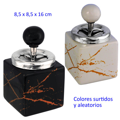 1T. Cenicero automático de mesa colores surtidos aleatorios