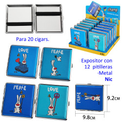 3T. Expositor con 12 pitilleras «Champ» Nic para 20 cigarrillos