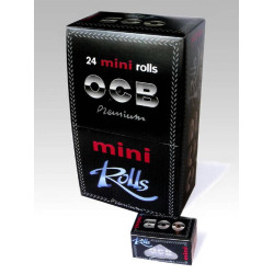4T. «OCB» Expositor con 24 uds. Mini Rolls de papel de liar