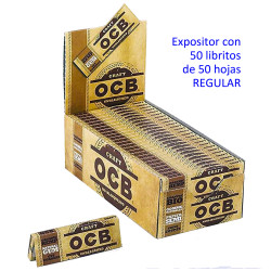 4T. «OCB» Regular CRAFT Expositor con 50 libritos con 50 hojas de papel de liar