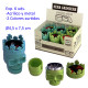 1T. Ø4,5 cm. Expositor con 6 grinders