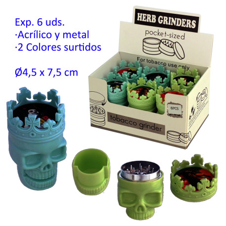1T. Ø4,5 cm. Expositor con 6 grinders