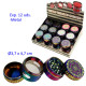1T. Ø3,7 cm. Expositor con 12 grinders de metal