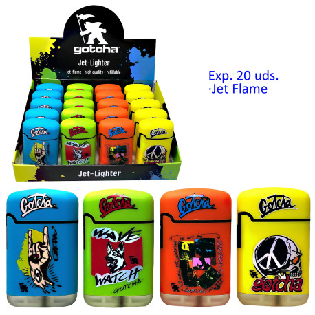 3T. Expositor 20 encend. turbo jet «Easy Torch 8» Gotcha 1