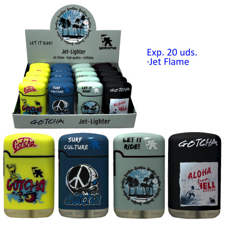 3T. Expositor 20 encend. turbo jet «Easy Torch 8» Gotcha 3