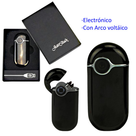 3T. Encendedor electrónico con arco voltáico «JEAN CLAUDE Omega» negro