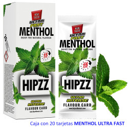 3T. Caja con 20 tarjetas Menthol Ultra Fast para cigarrillos