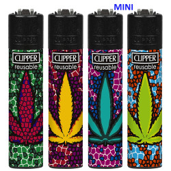 4T. Mini «Clipper» «BROKEN LEAVES 2» Exp. 48 encendedores