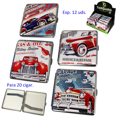 1T. Expositor con 12 pitilleras «TG» «Garage» vintage.