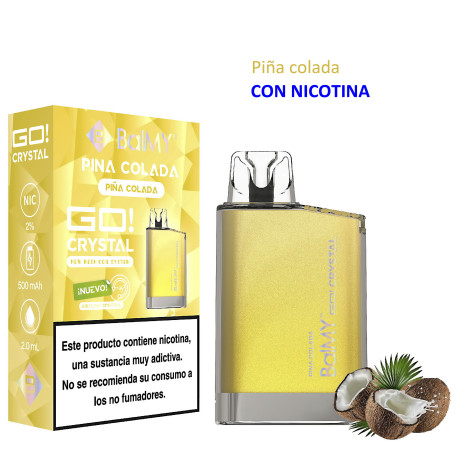 5T. Piña Colada 20 mg. «BALMY GO CRYSTAL» 3x2 Vaper desechable