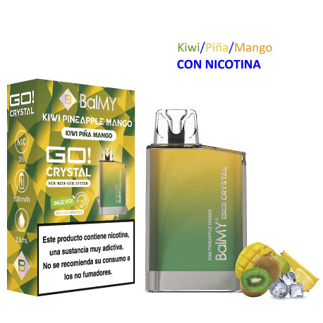 5T. Kiwi-Pine-Mango 20 mg. «BALMY GO CRYSTAL» Vaper desechable