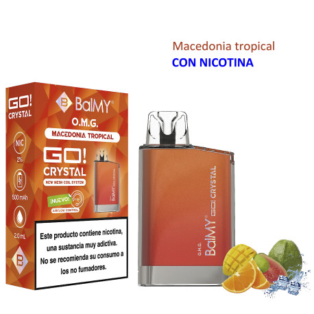 5T. OMG 20 mg. «BALMY GO CRYSTAL» 3x2 Vaper desechable